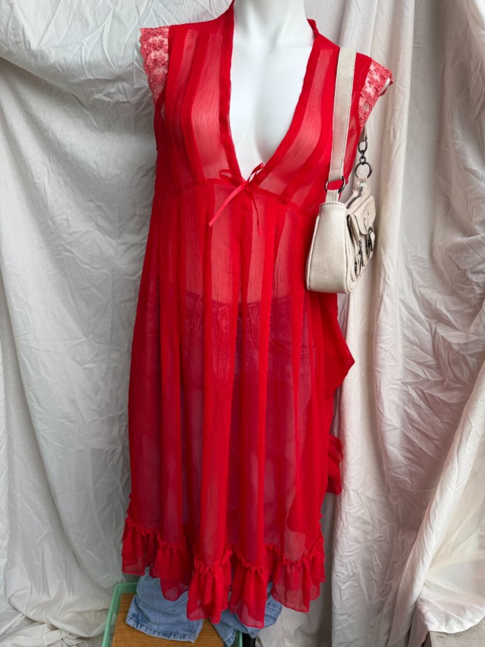 Vintage Forever 21 Women's Red Dress